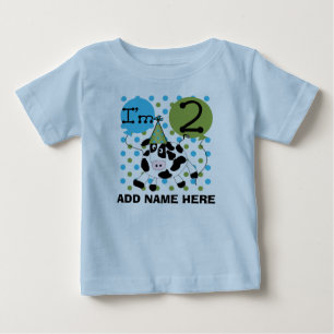 Gepersonaliseerd blauw 2e verjaardag van de Tweede