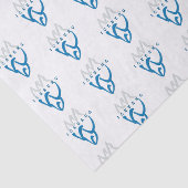 Gepersonaliseerd Blauw Abstract Iceberg Inspireren Tissuepapier (Detail)