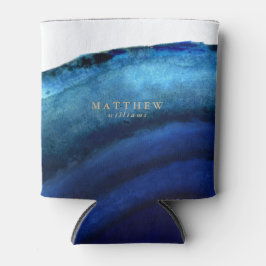 Gepersonaliseerd | Blauw Agate Blikjeskoeler