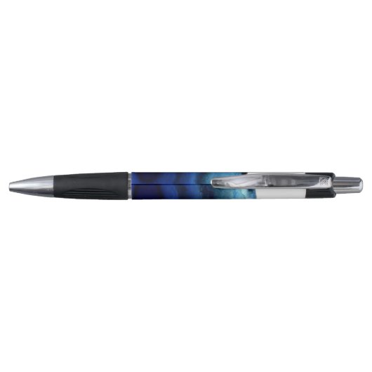 Gepersonaliseerd | Blauw Agate Pen (Achterkant)