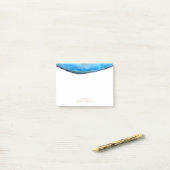Gepersonaliseerd | Blauw Agate Post-it® Notes (Op bureau)