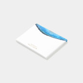 Gepersonaliseerd | Blauw Agate Post-it® Notes (Schuin)