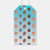 Gepersonaliseerd Blauw Baby shower Dank u Cadeau L Cadeaulabel (Achterkant)