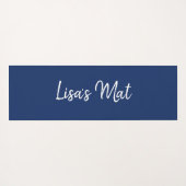 Gepersonaliseerd blauw en groen Abstract Zen Manda Yogamat (Achterkant (horizontaal))