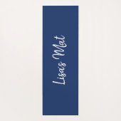 Gepersonaliseerd blauw en groen Abstract Zen Manda Yogamat (Achterkant)