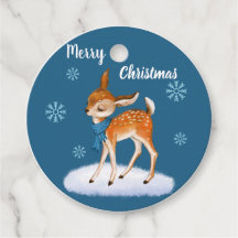 Gepersonaliseerd blauw kersthert Kind