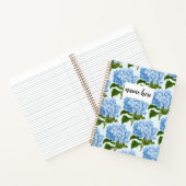 Gepersonaliseerd blauw Lila Notitieboek (Binnen)
