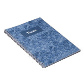 Gepersonaliseerd blauw omlooppatroon van de bel notitieboek (Rechterzijde)