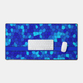 Gepersonaliseerd BLAUW patroon Bureaumat (Keyboard & Muis)