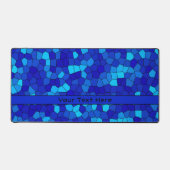 Gepersonaliseerd BLAUW patroon Bureaumat (Voorkant)