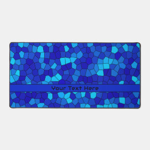 Gepersonaliseerd BLAUW patroon Bureaumat