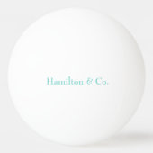 Gepersonaliseerd  blauw pingpongbal (Voorkant)