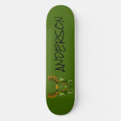 Gepersonaliseerd blauw skateboard van de draak (Voorkant)