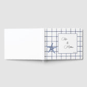 Gepersonaliseerd blauw Tropisch Waterverf Gastboek Gastenboek (Volledig)