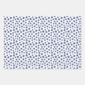 Gepersonaliseerd blauwbessenpatroon voor waterverf inpakpapier vel (Voorkant)