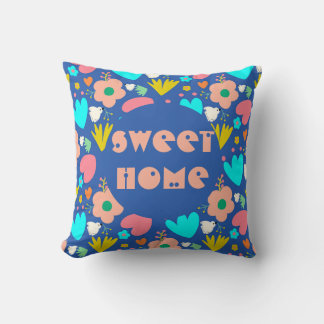 Gepersonaliseerd blauwe tuin kussen