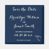 Gepersonaliseerd Blauwe Weddenschap sparen de Datu Magneet (Voorkant)