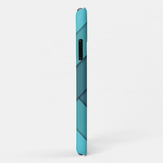 Gepersonaliseerd Blauwgroen en zwart Case-Mate iPhone Case (Achterkant/rechts)