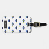 Gepersonaliseerd | Blauwtang Bagagelabel (Voorkant horizontaal)