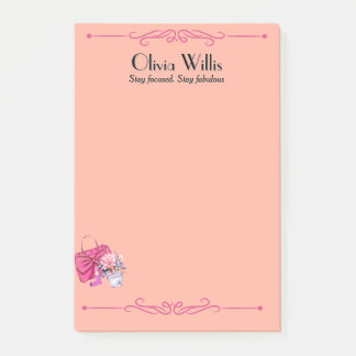 Gepersonaliseerd "Blijf gefocust. Blijf geweldig" Post-it® Notes