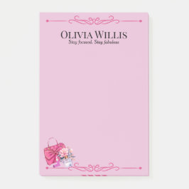 Gepersonaliseerd "Blijf gefocust. Stay Fabulous" R Post-it® Notes