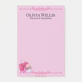 Gepersonaliseerd "Blijf gefocust. Stay Fabulous" R Post-it® Notes