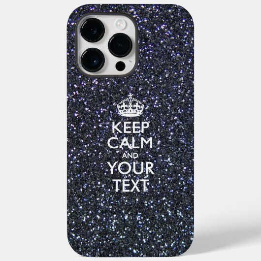 Gepersonaliseerd BLIJF KALM EN Uw Tekst Case-Mate iPhone Case (Achterkant)