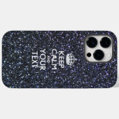 Gepersonaliseerd BLIJF KALM EN Uw Tekst Case-Mate iPhone Case (Achterkant (horizontaal))