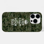Gepersonaliseerd BLIJF KALM EN Uw Tekst Case-Mate iPhone Case (Achterkant (horizontaal))