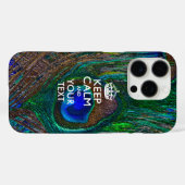 Gepersonaliseerd BLIJF KALM EN Uw Tekst Case-Mate iPhone Case (Achterkant (horizontaal))