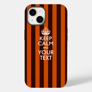 Gepersonaliseerd BLIJF KALM EN Uw Tekst Case-Mate iPhone 14 Hoesje