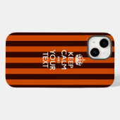 Gepersonaliseerd BLIJF KALM EN Uw Tekst Case-Mate iPhone Case (Achterkant (horizontaal))