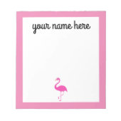 Gepersonaliseerd Blocnote van Flamingo (Voorkant)
