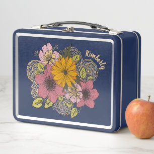 Gepersonaliseerd bloemboeket Lunchbox