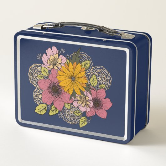 Gepersonaliseerd bloemboeket Lunchbox (Achterkant)
