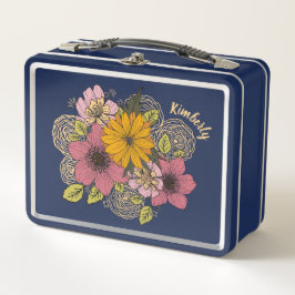 Gepersonaliseerd bloemboeket Lunchbox