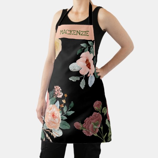 Gepersonaliseerd  Bloemen All-Over Print Schort (Insitu)