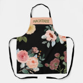 Gepersonaliseerd  Bloemen All-Over Print Schort (Voorkant)