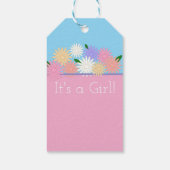 Gepersonaliseerd Bloemen Baby Geslacht Onthullen R Cadeaulabel (Achterkant)