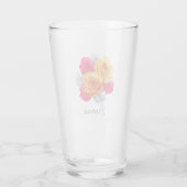 Gepersonaliseerd bloemen Rozen Motif Glass Glas (Achterkant)