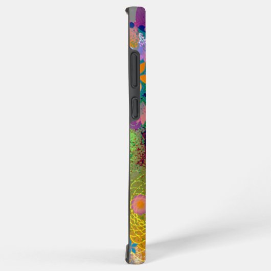 Gepersonaliseerd bloemenabstract ontwerp samsung galaxy hoesje (Rechterkant)