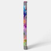 Gepersonaliseerd bloemenabstract ontwerp samsung galaxy hoesje (Linkerkant)