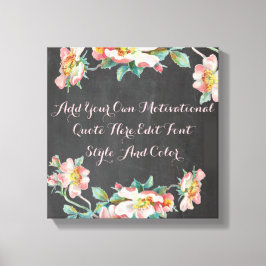 Gepersonaliseerd bloemenbord canvas afdruk