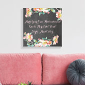 Gepersonaliseerd bloemenbord canvas afdruk (Insitu (Woonkamer))