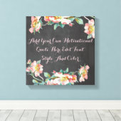 Gepersonaliseerd bloemenbord canvas afdruk (Insitu (Houten vloer))