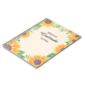 Gepersonaliseerd bloemendankbaarheidsdagboek notitieboek (Linkerzijde)