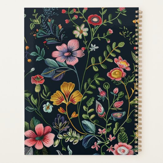 Gepersonaliseerd bloemengeheugen planner (Achterkant)