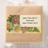 Gepersonaliseerd  bloemenkaarsenblik / kaarsenlabe etiket (Insitu)