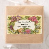 Gepersonaliseerd bloemenkaarsenblik of kaarsenlab etiket (Insitu)