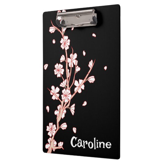 Gepersonaliseerd bloemenklembord klembord (Links)